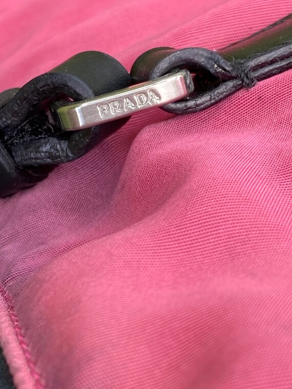 90s Vintage bag Prada/Pink bag nylon/Prada nylons… - image 6