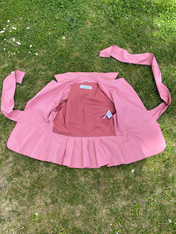 90s Vintage jacket Max Mara/Pink jacket silk/Max … - image 10
