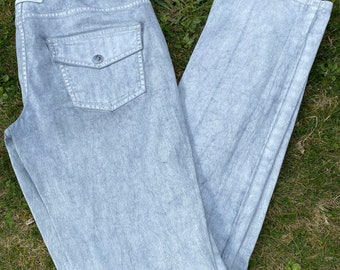 90er Vintage Jeans von Jean Paul Gaultier/Gaultier Jeans/Mode Jeans JPG/Weiß graue Jeans Baumwolle Gaultier/Design Jeans von JPG