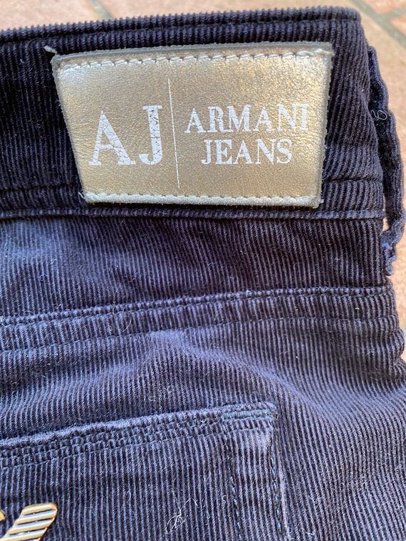 Buy 90 Velvet Jeans Armani/fashion Armani Jeans/black Velvet Jeans Online  in India - Etsy