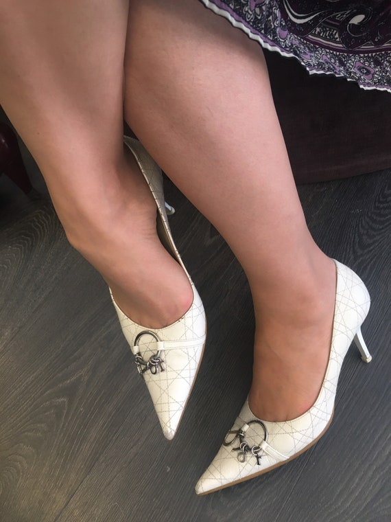 Shoes CHRISTIAN DIOR/ White Décolleté Christian Di