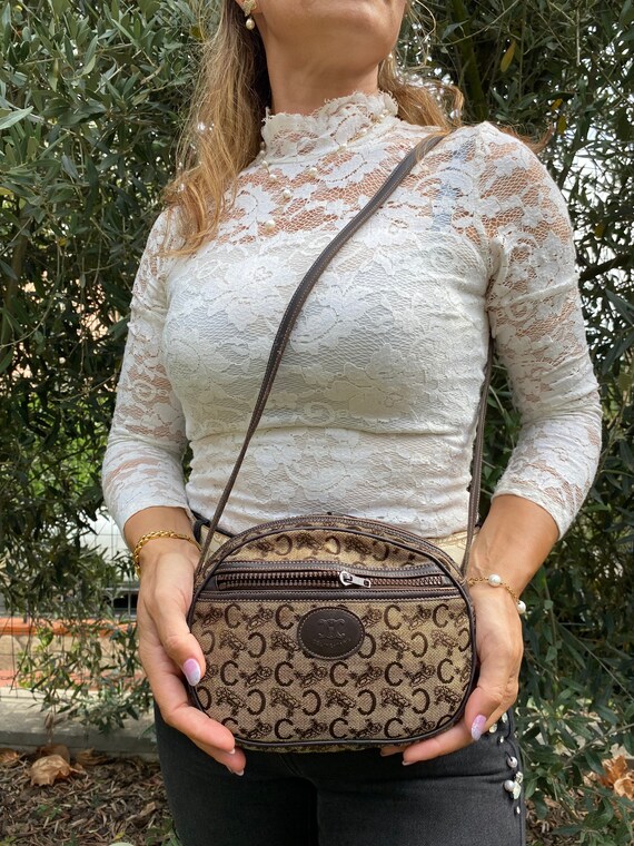 80s Authentic Vintage Celine Clutch Bag brown Canvas Clutch Bag brown Celine Shoulder Bag celine Crossbody Bag celine Cross Bag Etsy Canada