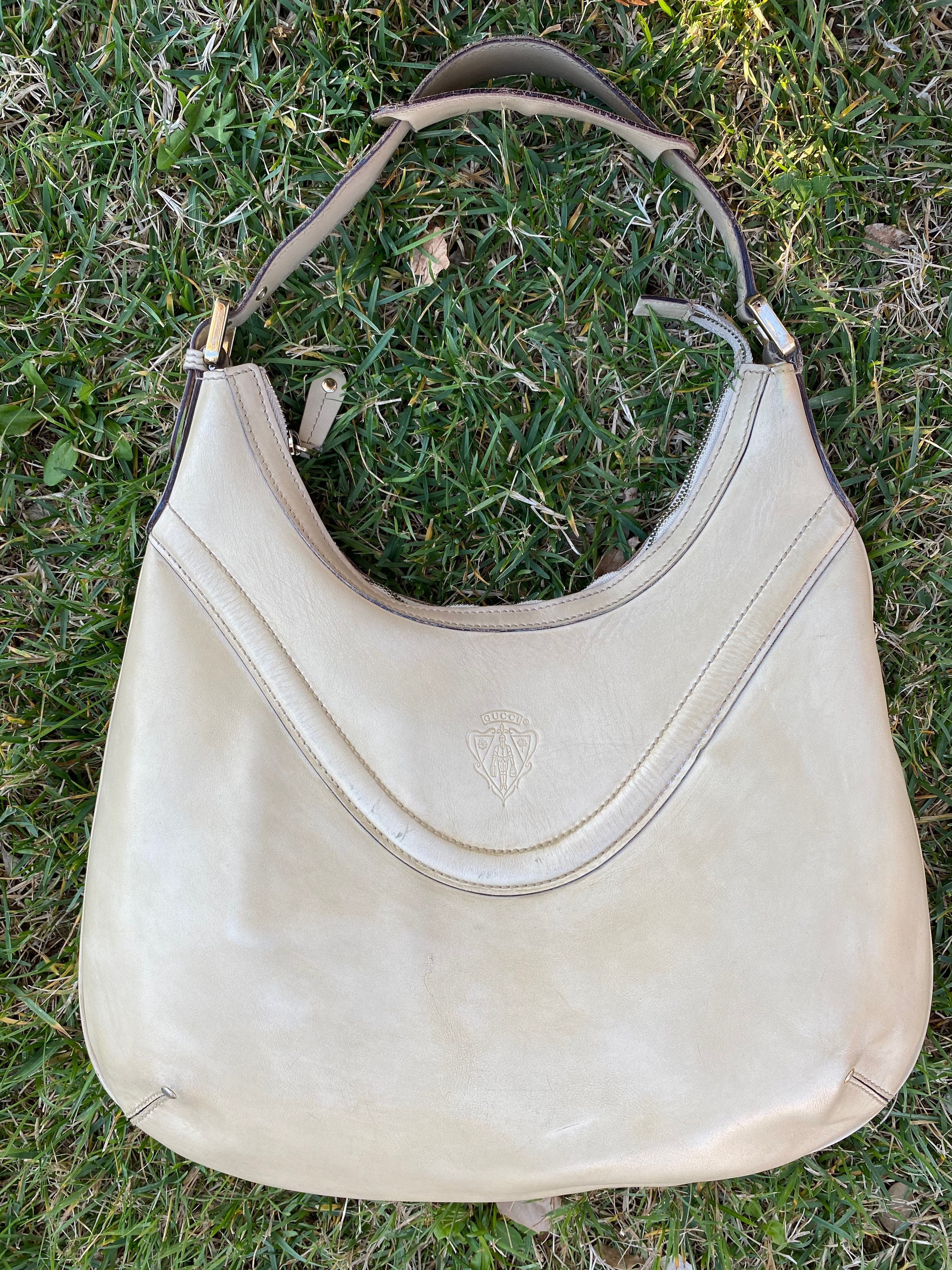 90s Vintage Bag Gucci Jackie Authentic/ivory Bag -  Norway