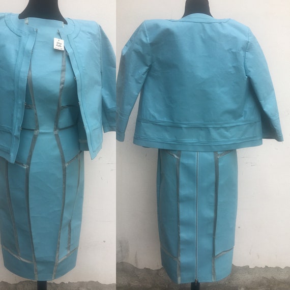 dress leather Jacket vintage/Design set leather sa