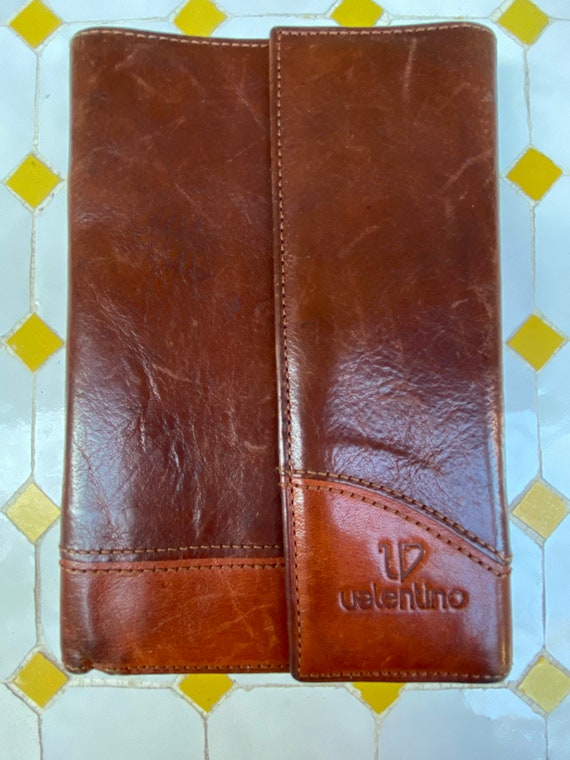 Valentino Piloni/Brown leather wallet Valentino It