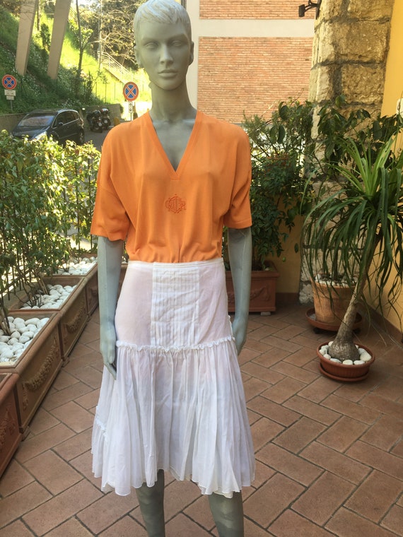 Prada skirt/ Skirt whit Prada/ Cotton skirt Prada/