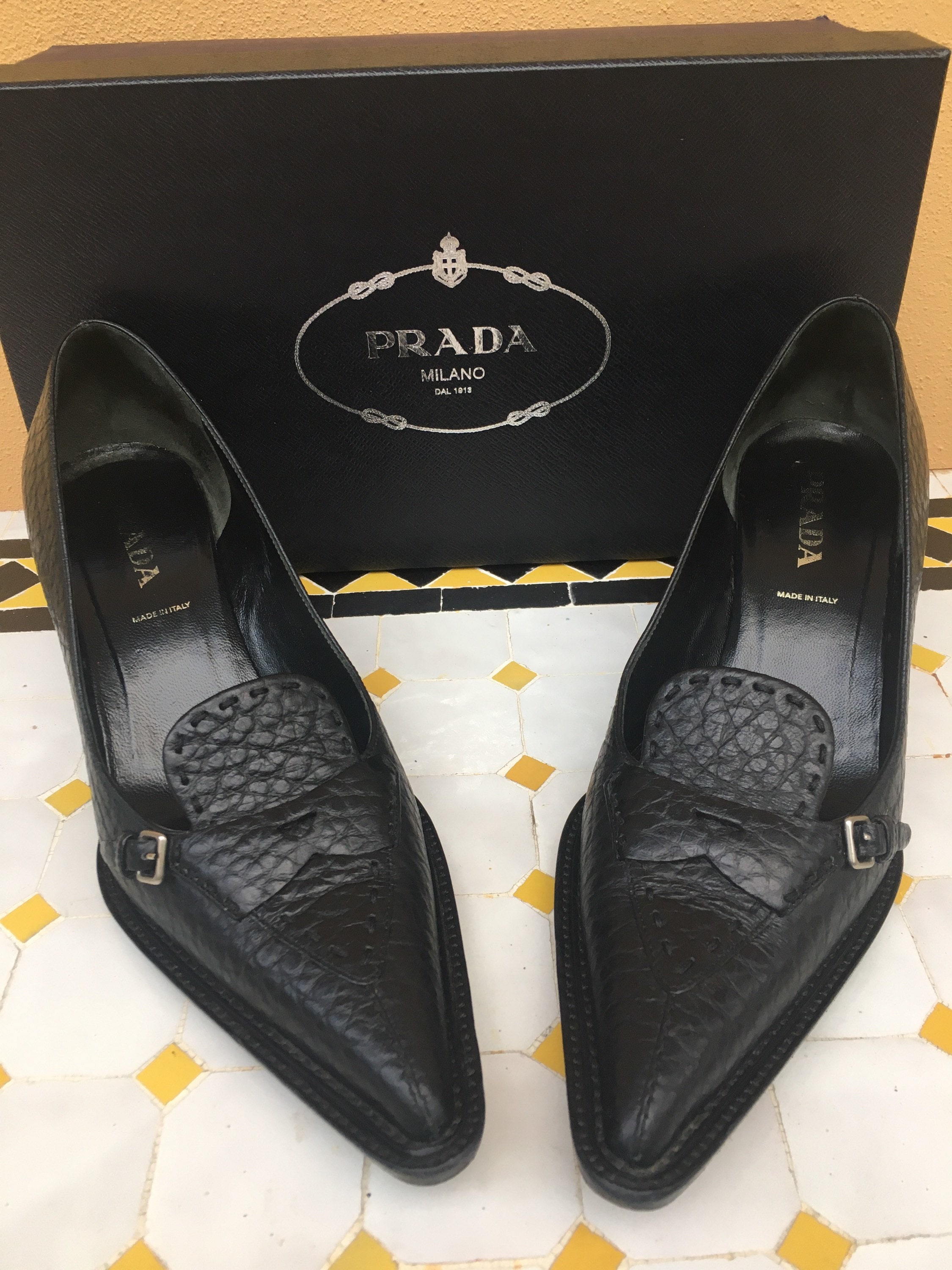 prada sneaker heels