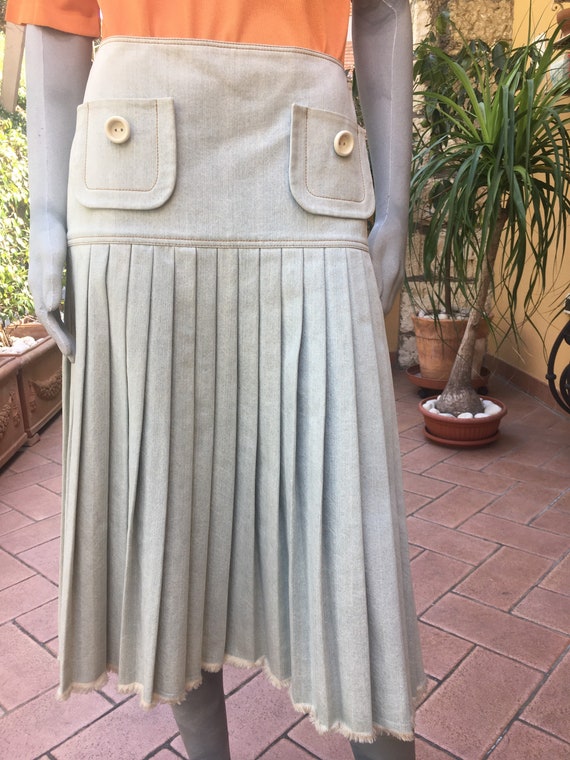 Cristian Dior skirt/ Denim Cristian Dior vintage/