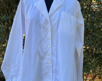 90s Vintage blouse Guy Rover/white shirt cotton/White blouse Guy Rover/white blouse elegant