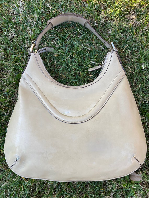90s Authentic Vintage Gucci Hobo Bag/ivory Bag Leather/gucci -  Norway