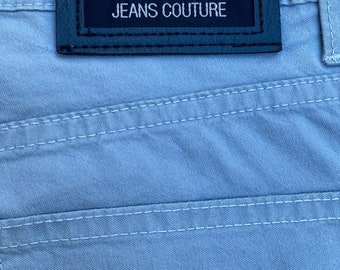 90 s Versace Jeans Couture Medusa/Jeans en coton bleu Versace/Design vintage jeans Versace/Pantalon Versace Jeans Couture