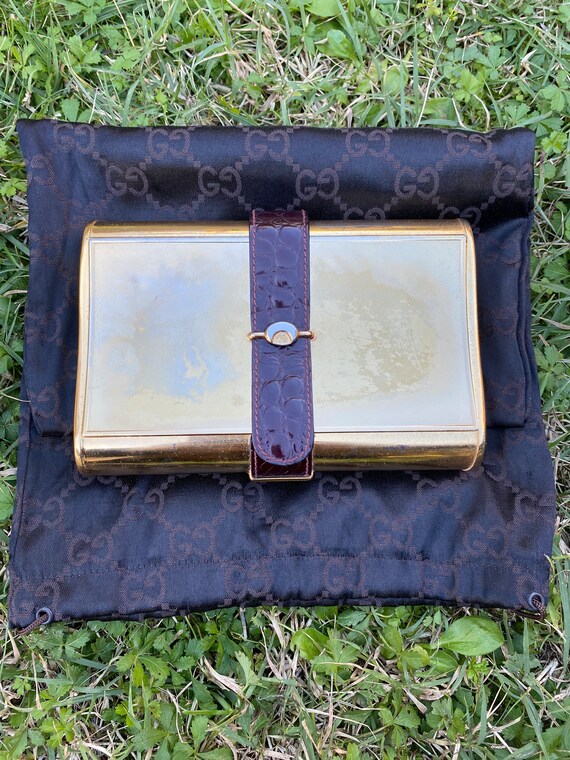 60s Vintage rare Authentic Gucci pochette/Gold me… - image 1