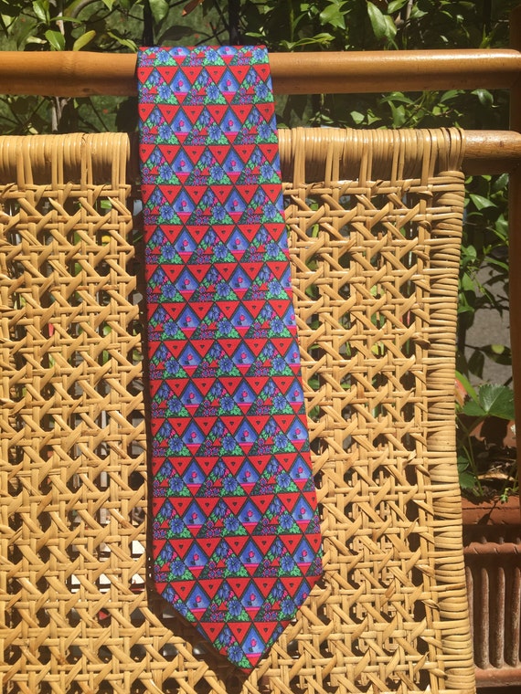 Tie Leonard Paris/ Vintage tie Leonard/ Silk tie L