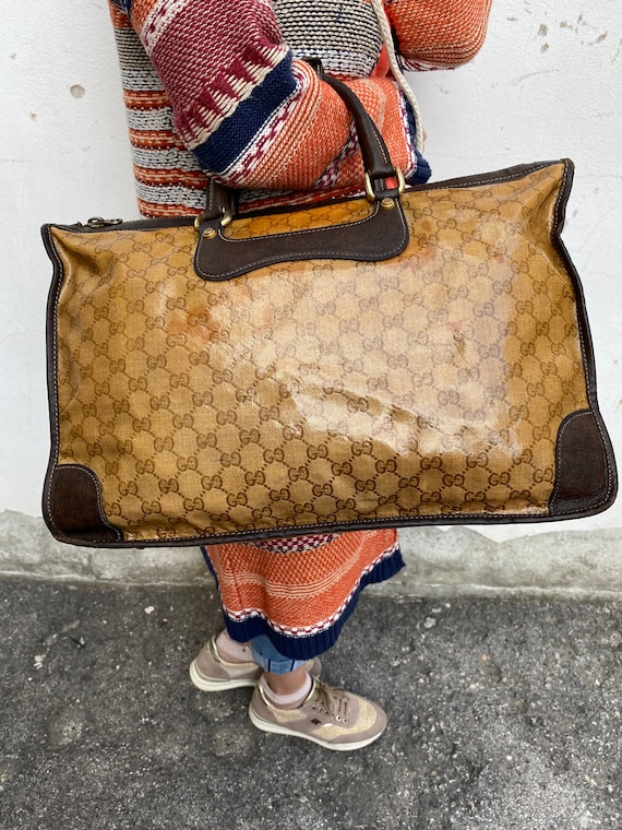 Bag 80s GUCCI rare authentic Vintage Leather Gucci