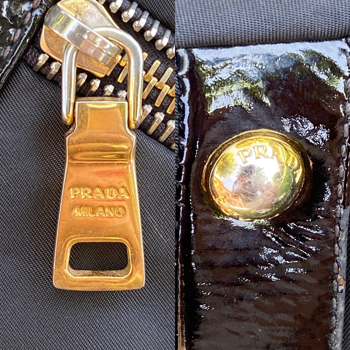 90s Prada bag Vintage/Black bag Prada/Prada nylons bag/Vintage Etsy