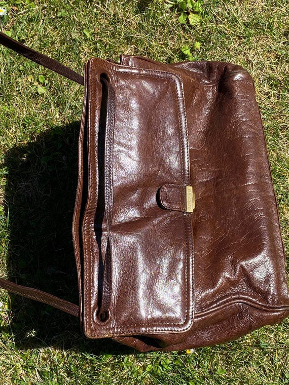 80s Vintage bag Bottega Veneta Brown bag leather Borsa Bottega Veneta vintage Design Luxury Pochette Bottega Veneta Etsy Italia