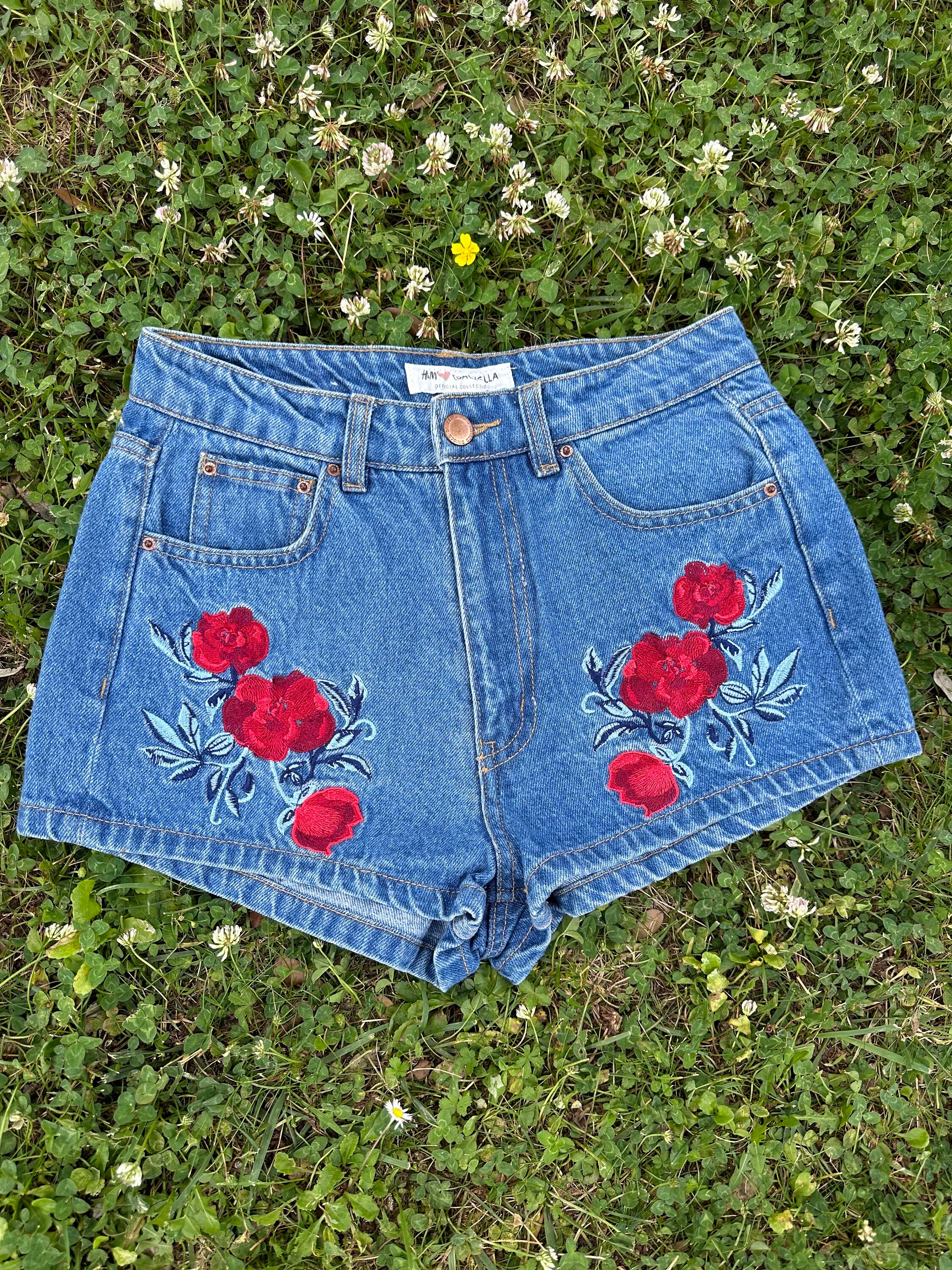 Vintage Authentic Shorts HM Coachella Jeans denim Short Fashion blue Short Cotton shorts Jeans Upcycling shorts Lv Denim Etsy