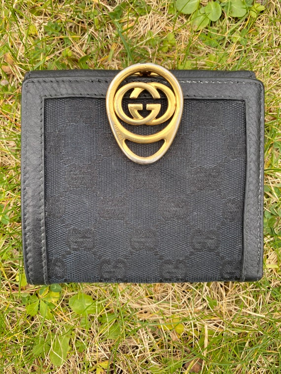 Authenticated Used GUCCI Gucci GG Marmont Round Zipper Long Wallet