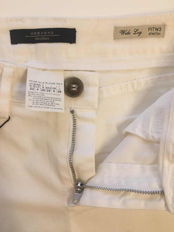 90s Max Mara Scrivia Jeans/White Max Mara Jeans/M… - image 7