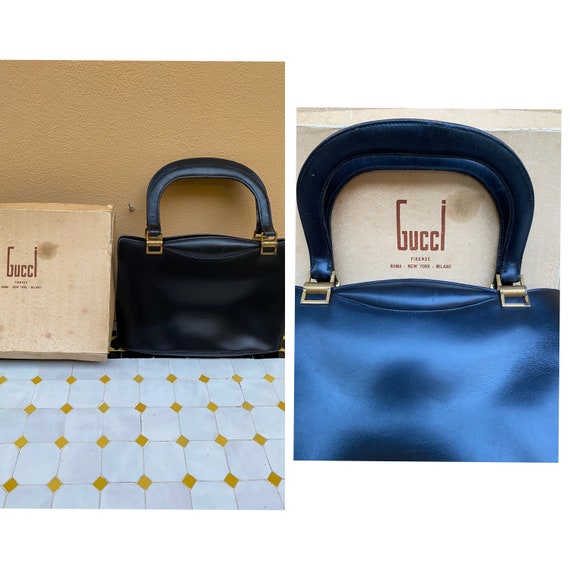Gucci clutch authentic vintage/Black bag Gucci/Rar