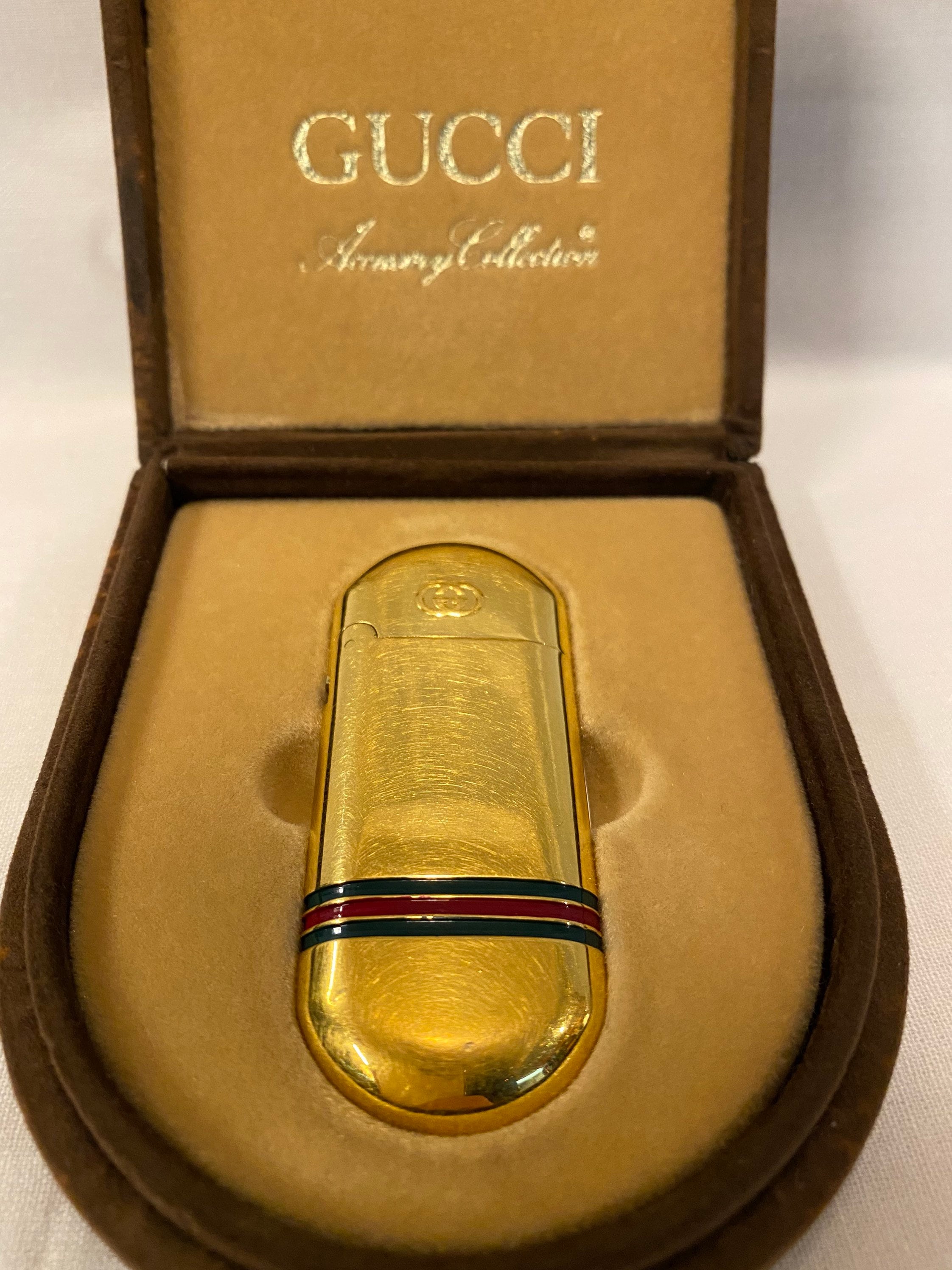 Lighter Gucci authentic Lighter cigars Gucci Gucci lighter Vintage lighter Gucci 80s Gucci vintage cigar lighter Gucci lighter design