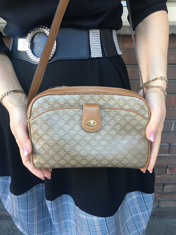 Bag Celine/Vintage shoulderbag/BORSA MONOGRAMMA CE