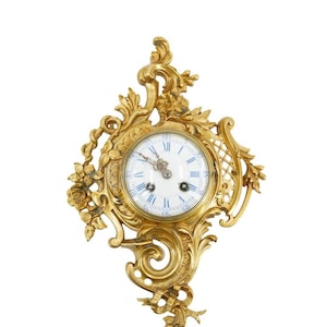 Antike französische Rokoko Kartell Uhr