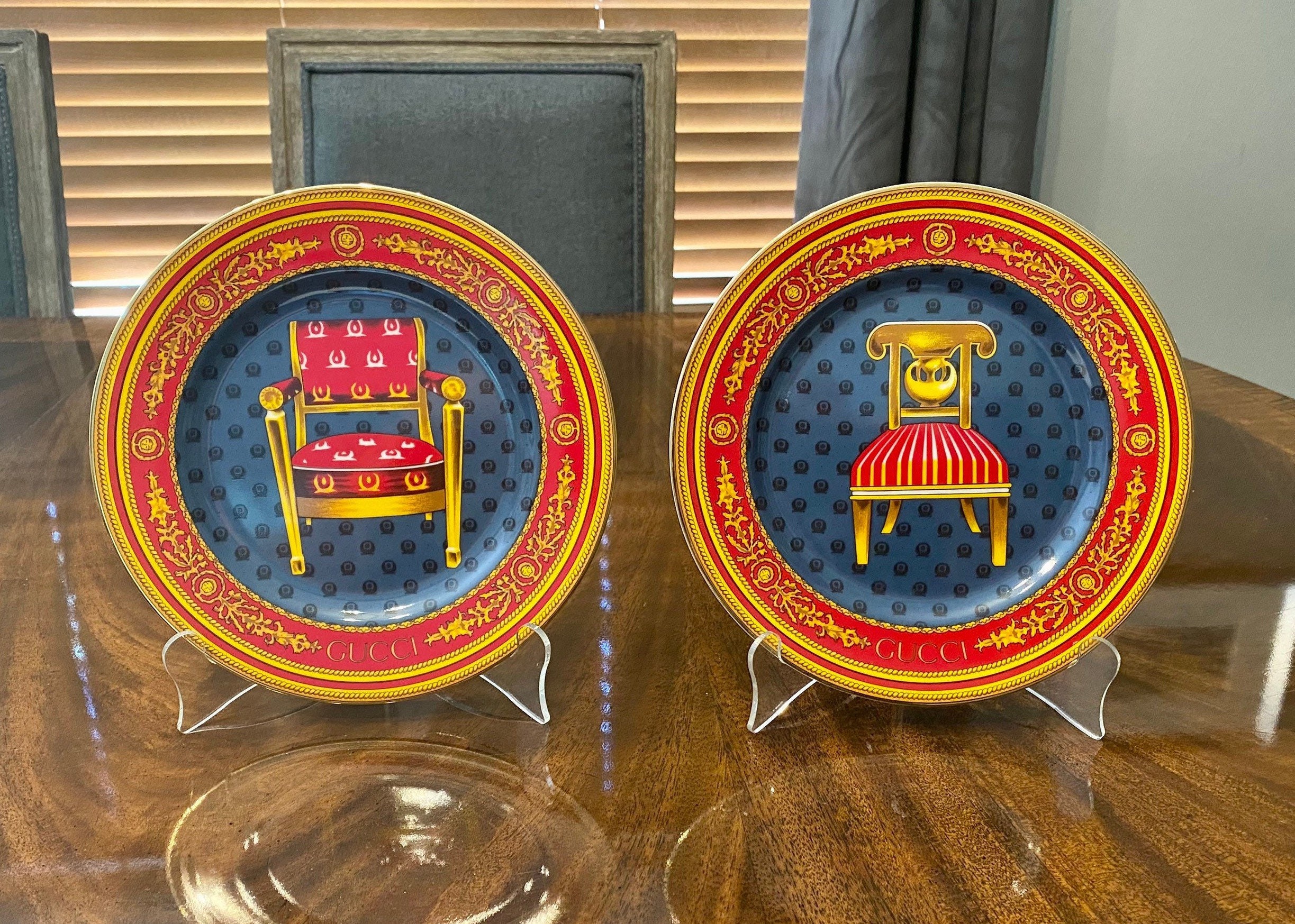 Louis Vuitton Inspired Brown Paper Plates with Gold LV Logo Sold