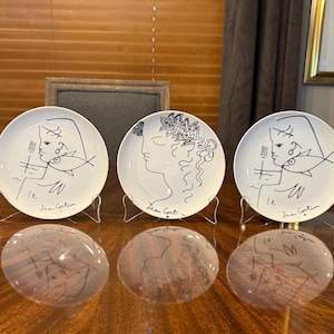 Jean Cocteau プレート 2枚セット Jean Cocteau Plates - Etsy