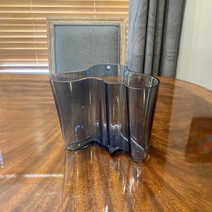 Alvar Aalto Iittala Vase in Blue