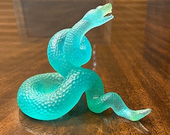 Daum Pate De Verre Snake
