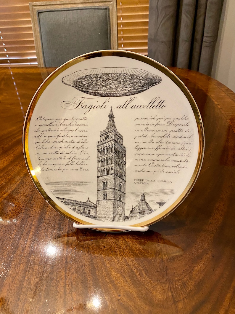 Rare Piero Fornasetti Specialita Toscane Plate No. 4 Etsy UK