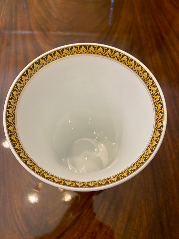 Versace Medusa Red Rosenthal Large Vase Etsy