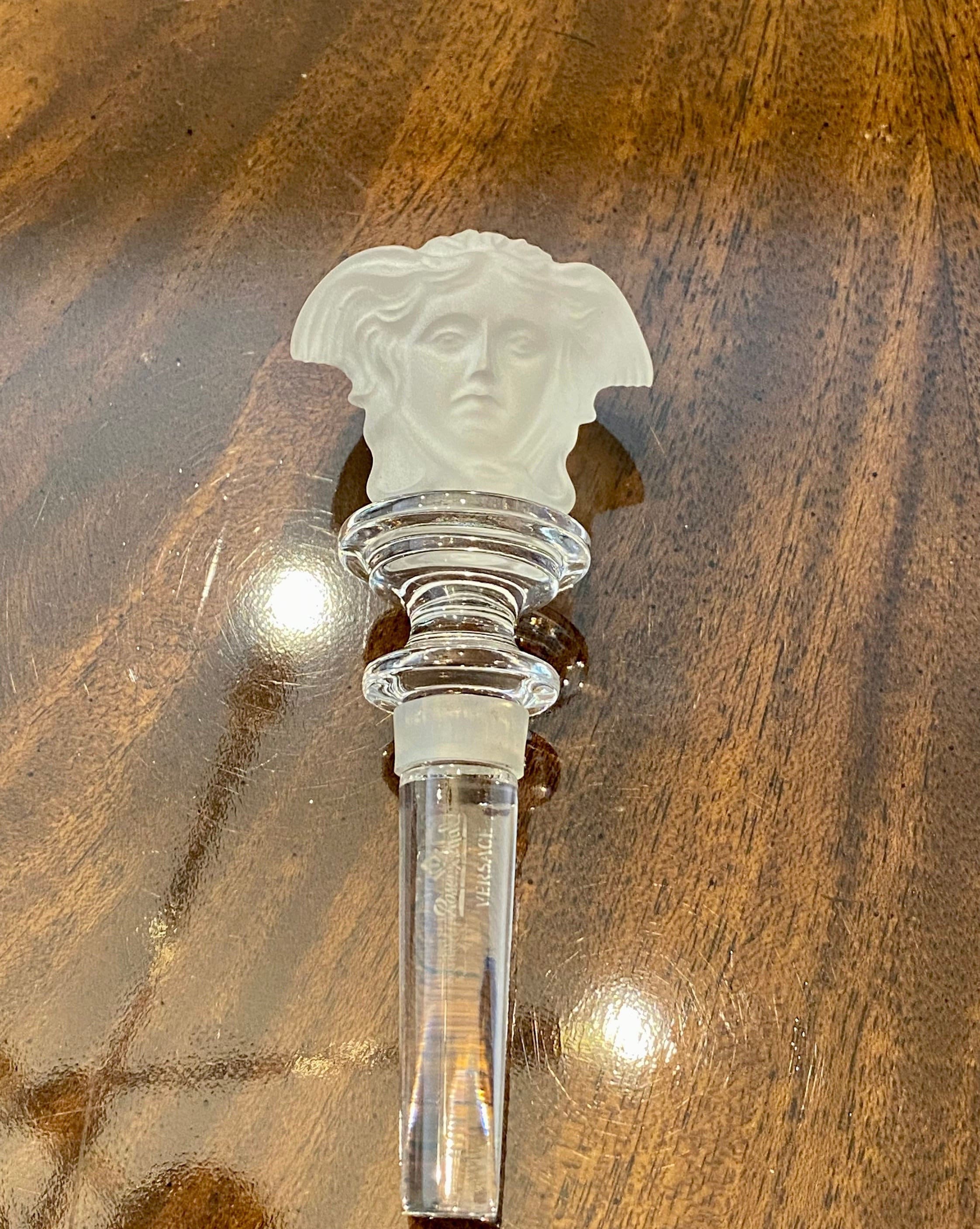 VERSACE　ヴェルサーチ　ボトルキャップ　クリスタル Versace Rosenthal Medusa Wine Stopper - Etsy