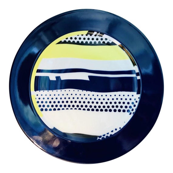 置物 Roy Lichtenstein style Pop Art plate Roy Lichtenstein Limited Edition Pop Art Plate (#699/3000). - Etsy