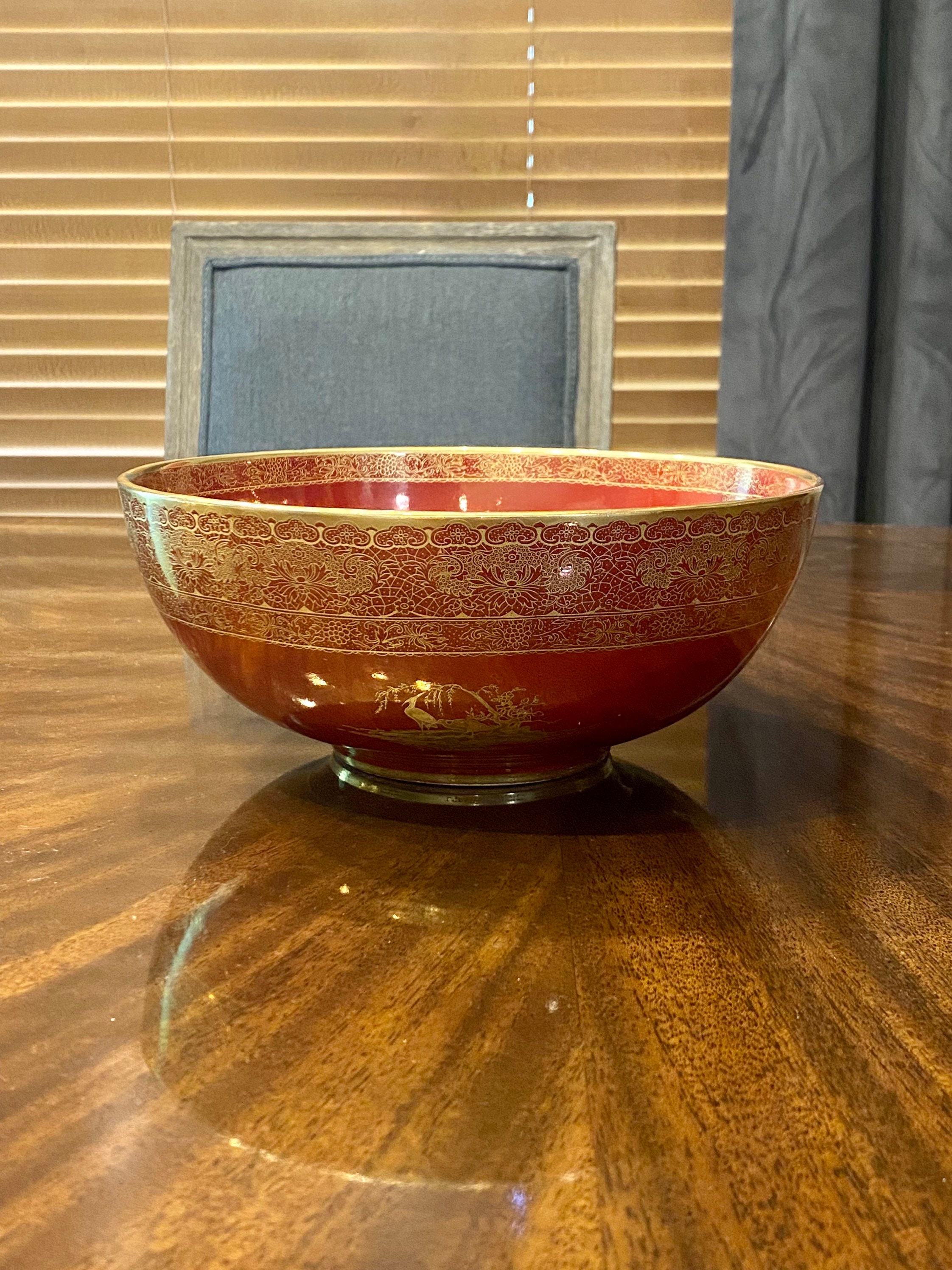Spectacular Rouge Royale Chinoiserie English Carleton Ware Bowl - Etsy