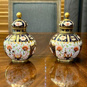 Antique Royal Crown Derby Vase - Etsy