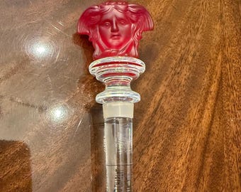 Versace Rosenthal Medusa vinpropp i rött
