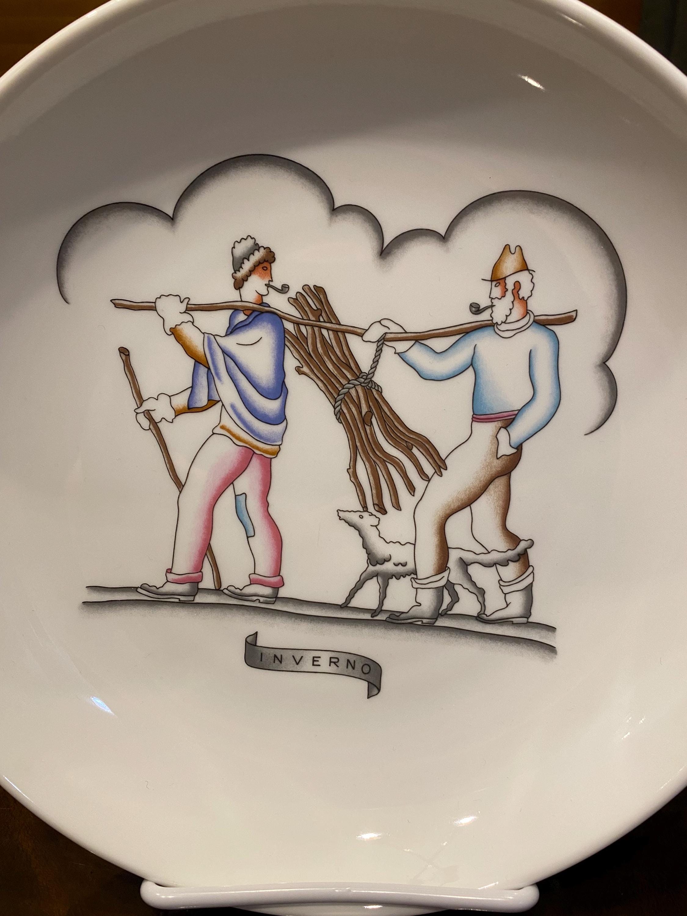 リチャード・ジノリによるジオ・ポンティの四季のプレート - Etsy 日本