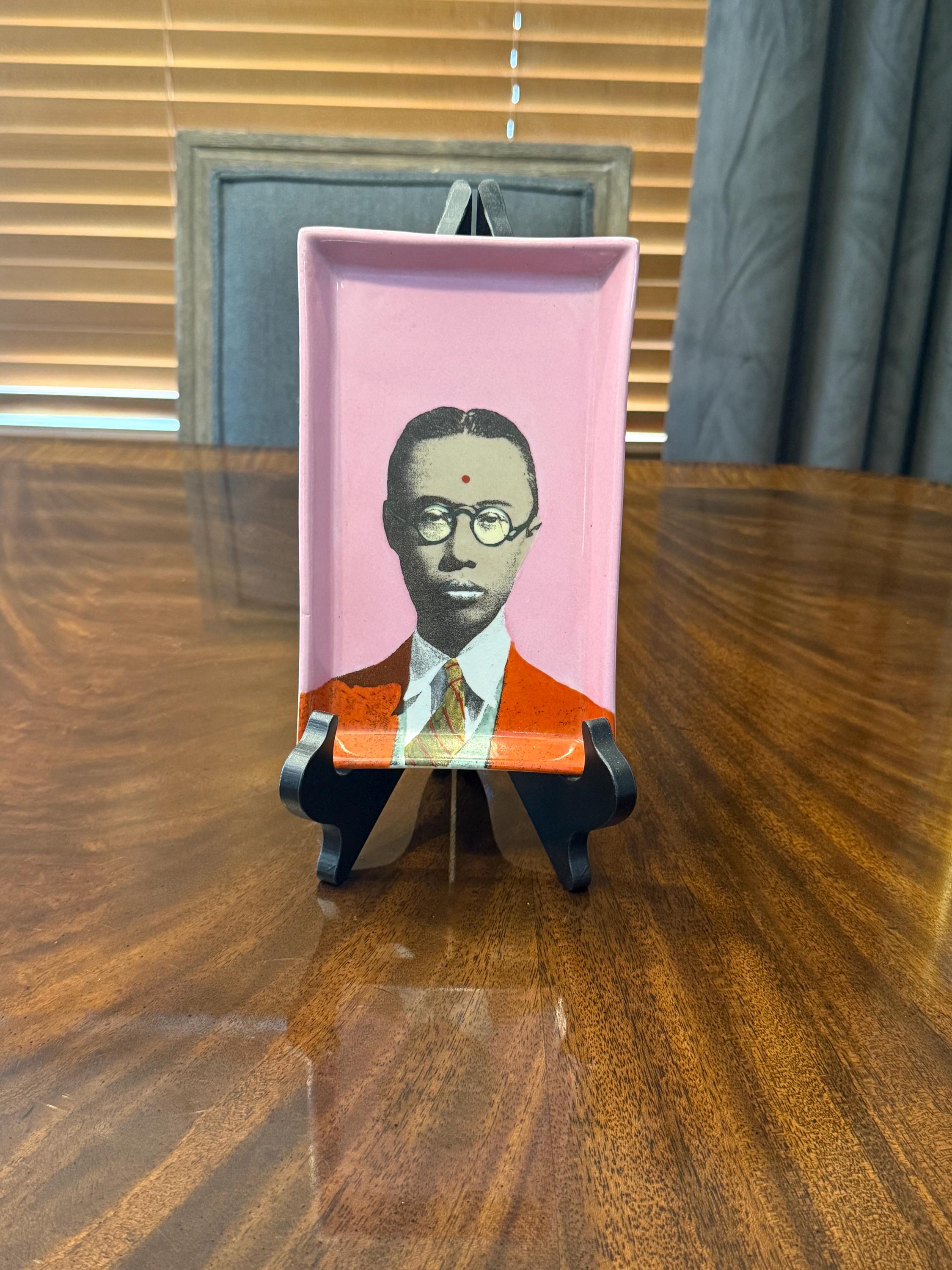 Fabienne Jouvin, Paris. Porcelain Tray of Puyi, the Last Emperor