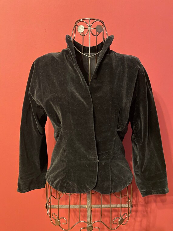 Original 1920s velvet jacket black