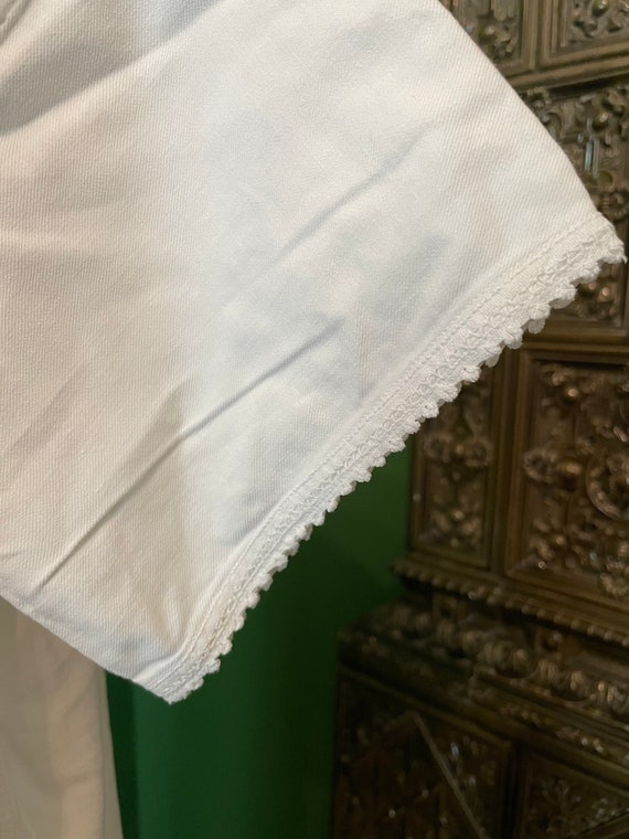 Antique edwardian nightgown chemise 1900s cotton - image 5