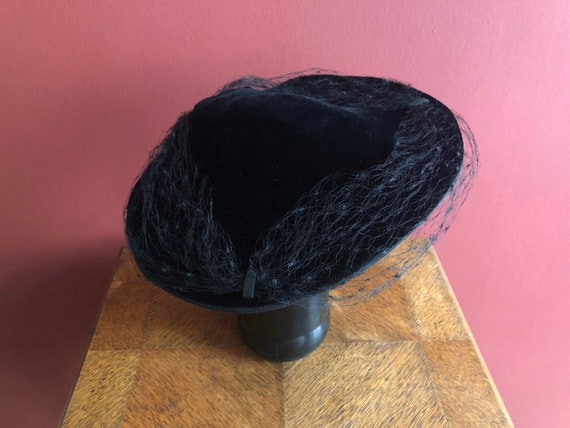 Original edwardian velvet hat 1900s