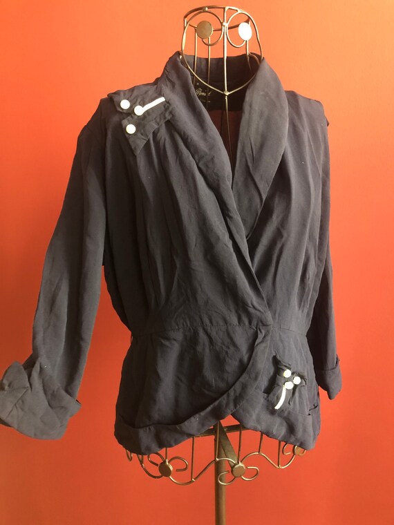 Blue vintage blouse 1930s original