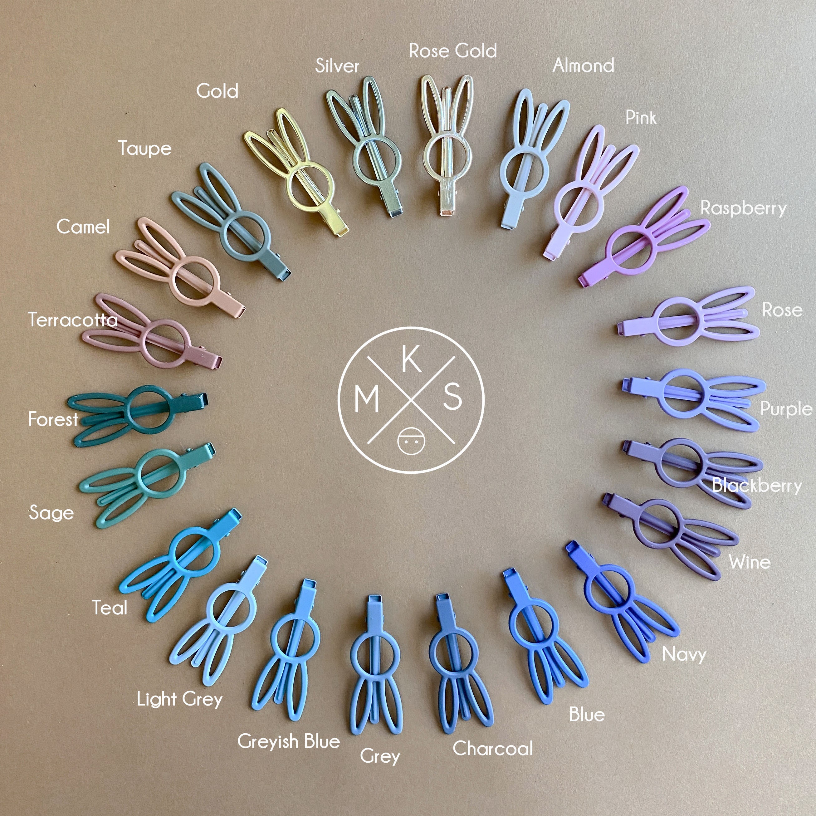 Bunny Hair clips girls woman women + 20 colors accessories Miss Mimi …