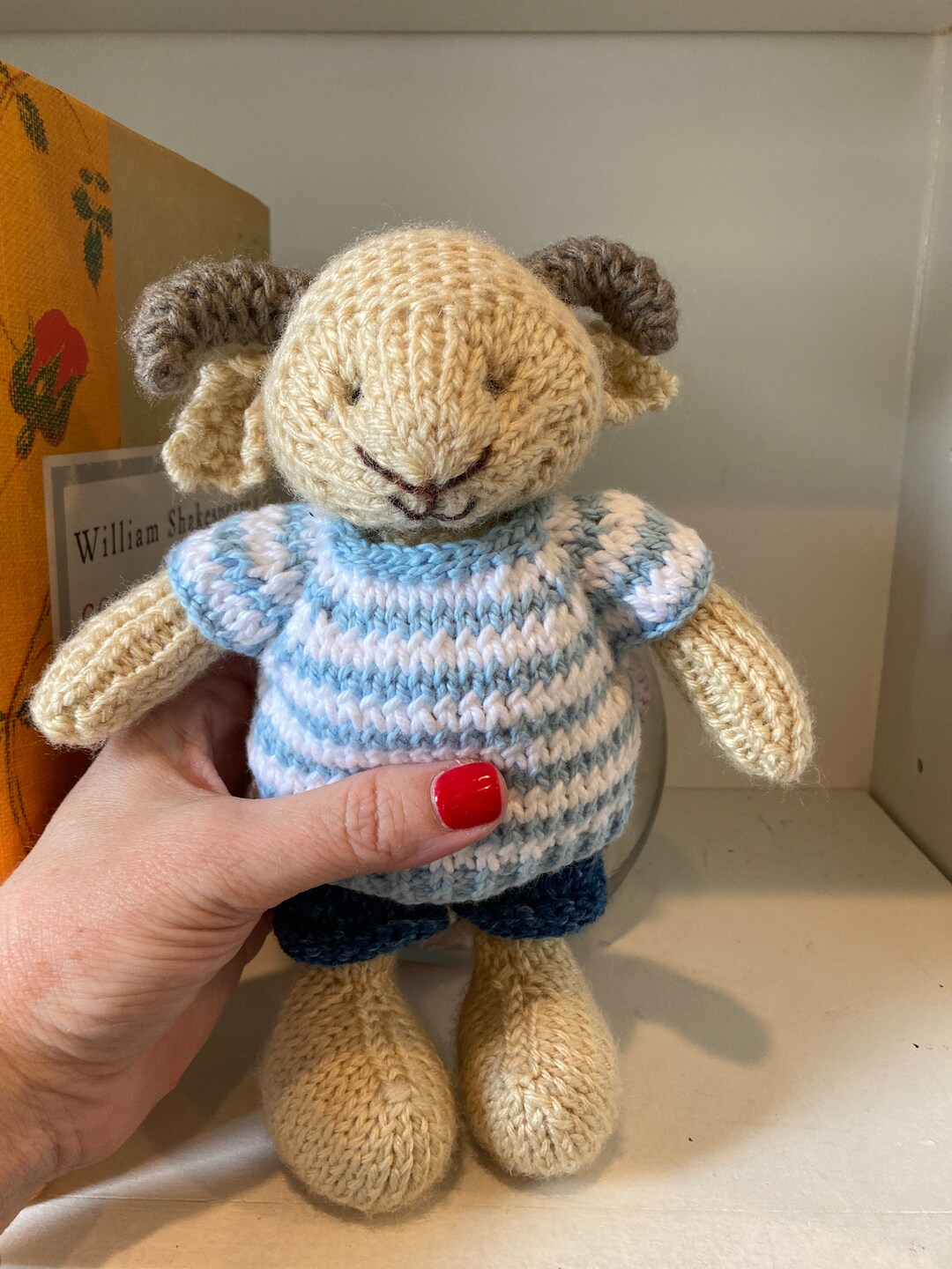 Handmade Stuffed Animal Lamb Toy Etsy