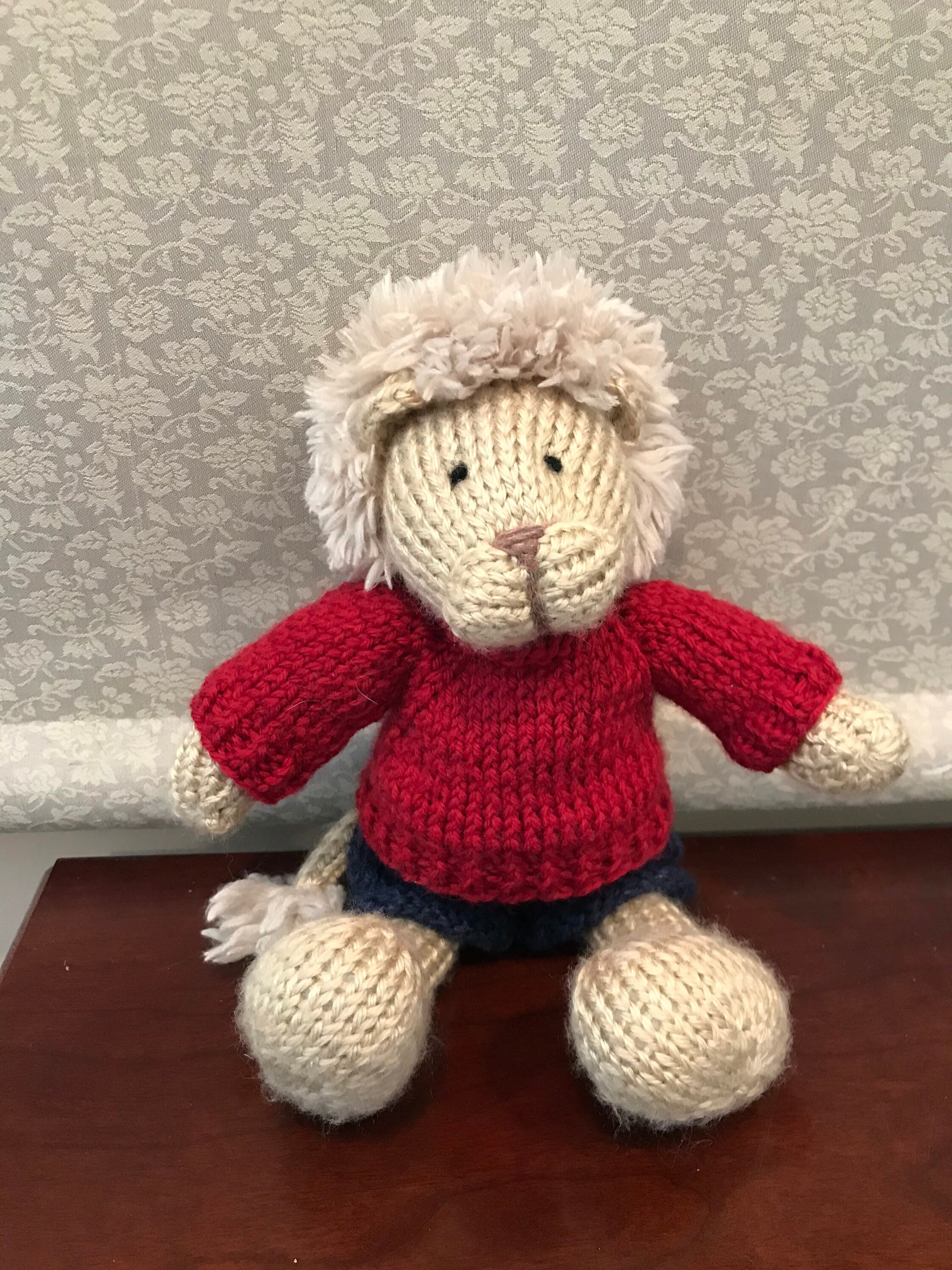 Handmade Stuffed Animal Lion Cub Toy Etsy