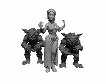 D/&D, DnD, Dungeons and Dragons, Pathfinder, Frostgrave Warlock Mind Flayer Zuok Unpainted Mini for TTRPGs