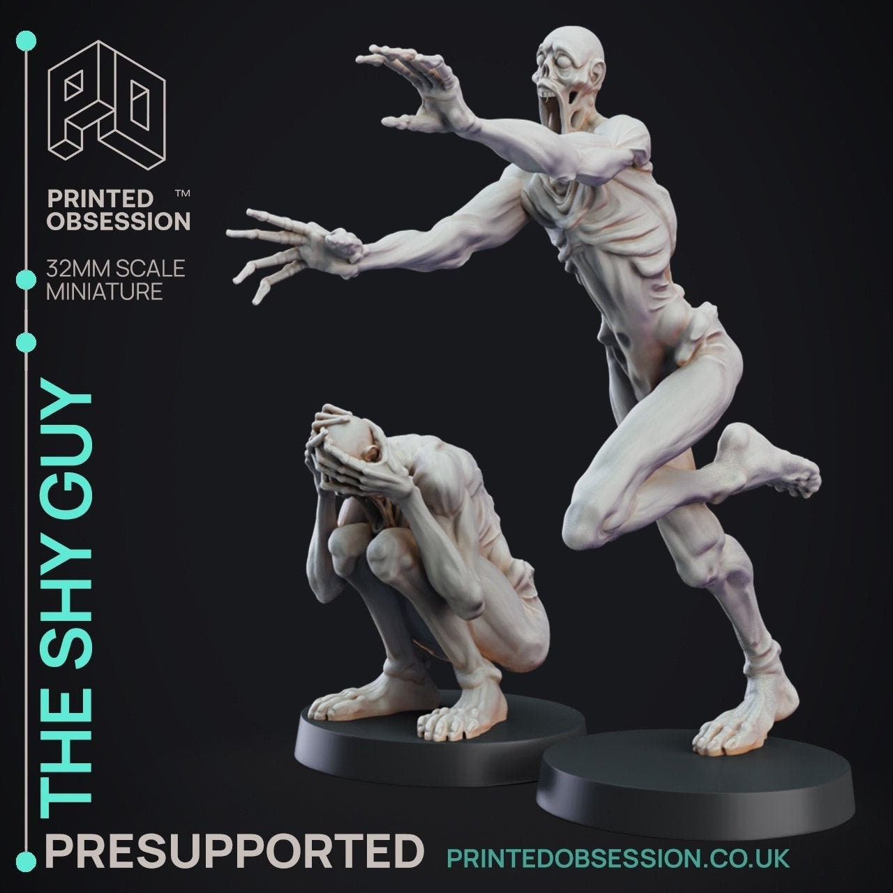 Shy Guy SCP-096 Resin Model Horror Unpainted Urban Legend Euclid Monster  Figure