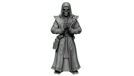 Acolyte 3 Sculpts Unpainted Mini for Ttrpgs D&amp;D Dnd - Etsy